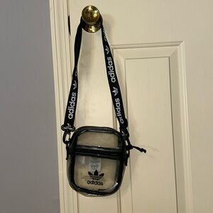 Adidas crossbody clear purse